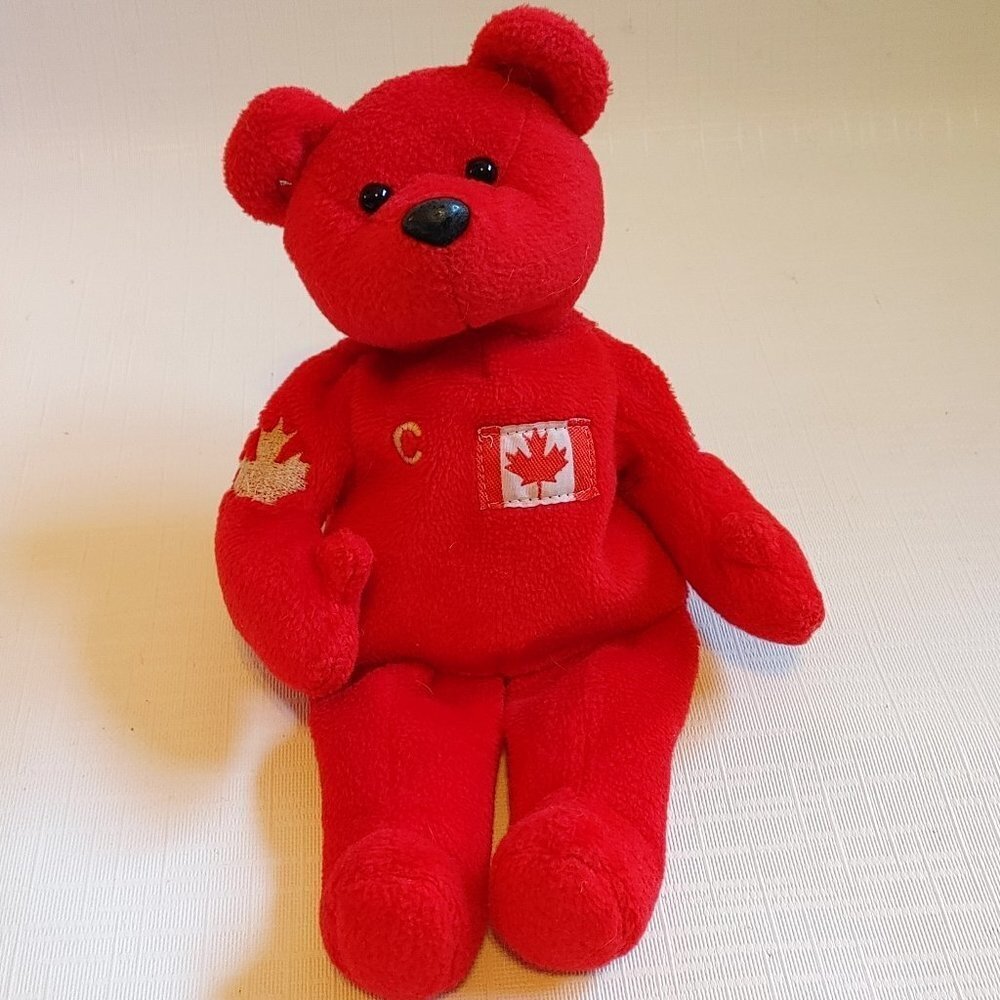 1999 Wayne GRETZKY Commemorative Canada Plush Bear, Rare Exclusive to Ca…